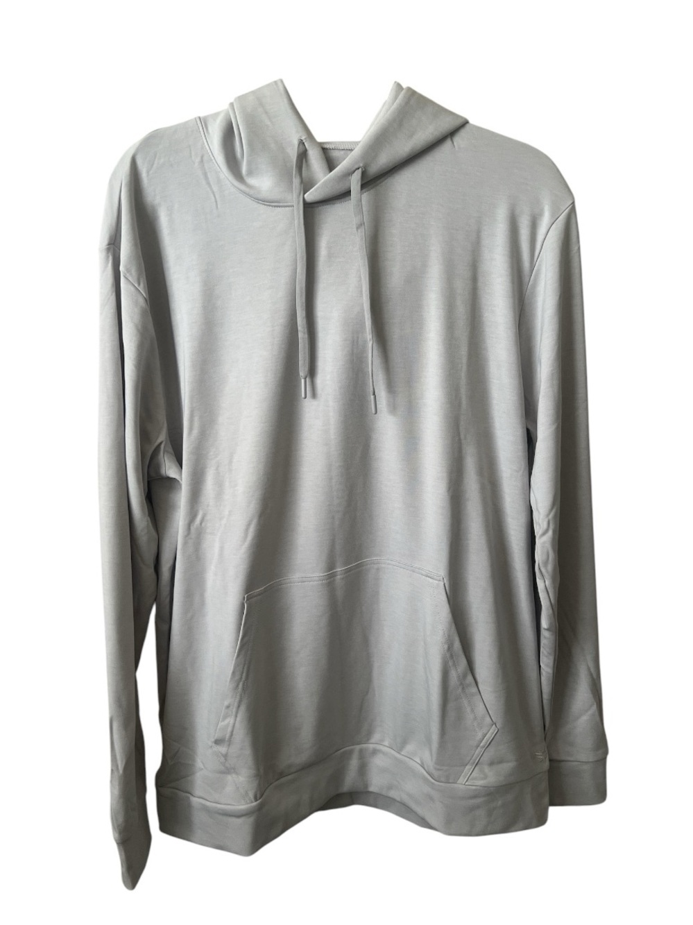 NWT Cozy Earth Men’s Brushed Bamboo Hoodie Light Gray Large w/ Storage Bag